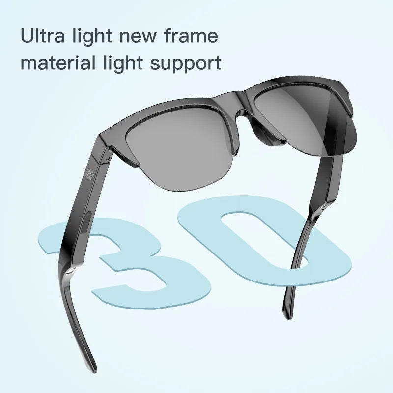 New Arrival Smart Glasses with Wireless Bluetooth Earphones and Anti-Glare Audio Sunglasses TWS Earphones