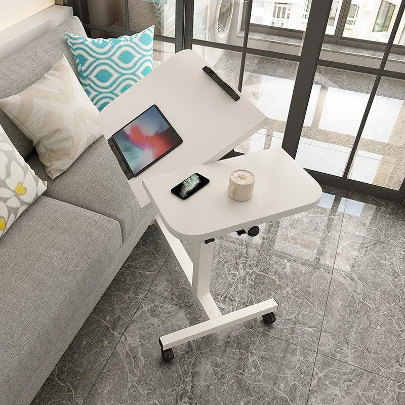 Folding Computer Mobile Lift Desk Study Table Height Adjustable Computer Desk Lap Bed Tray Scrivania Standing Furniture Bed Desk