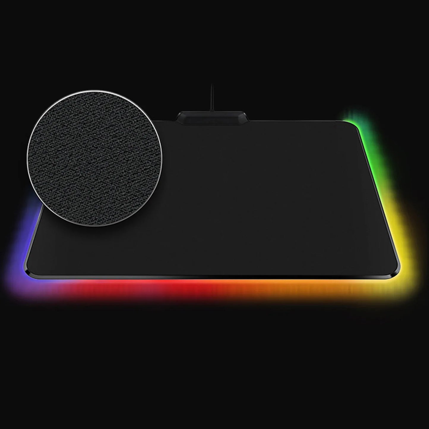 VONETS USB Wired Gaming Mousepad LED RGB Colorful Lighting Mouse Pad Non-Slip Laptop Computer Mice Mat Desk Pad