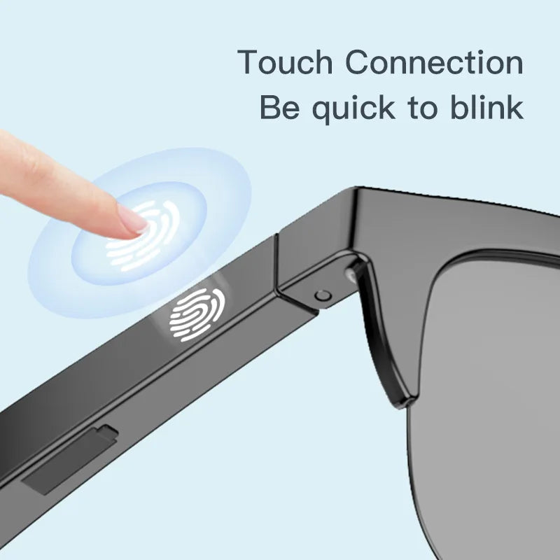 New Arrival Smart Glasses with Wireless Bluetooth Earphones and Anti-Glare Audio Sunglasses TWS Earphones