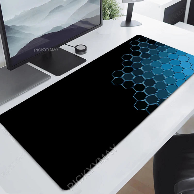 Geometric Mouse Pad Gamer Mousepads Big Gaming Mousepad XXL Mouse Mat Large Keyboard Mat Hexagon Desk Pad for Computer Laptop