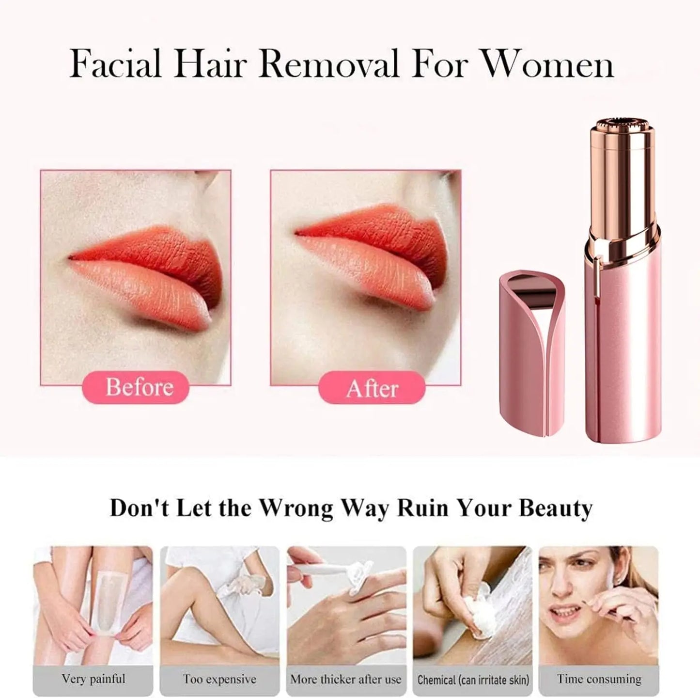 Electric Razor Shaver Hair Remover for Women