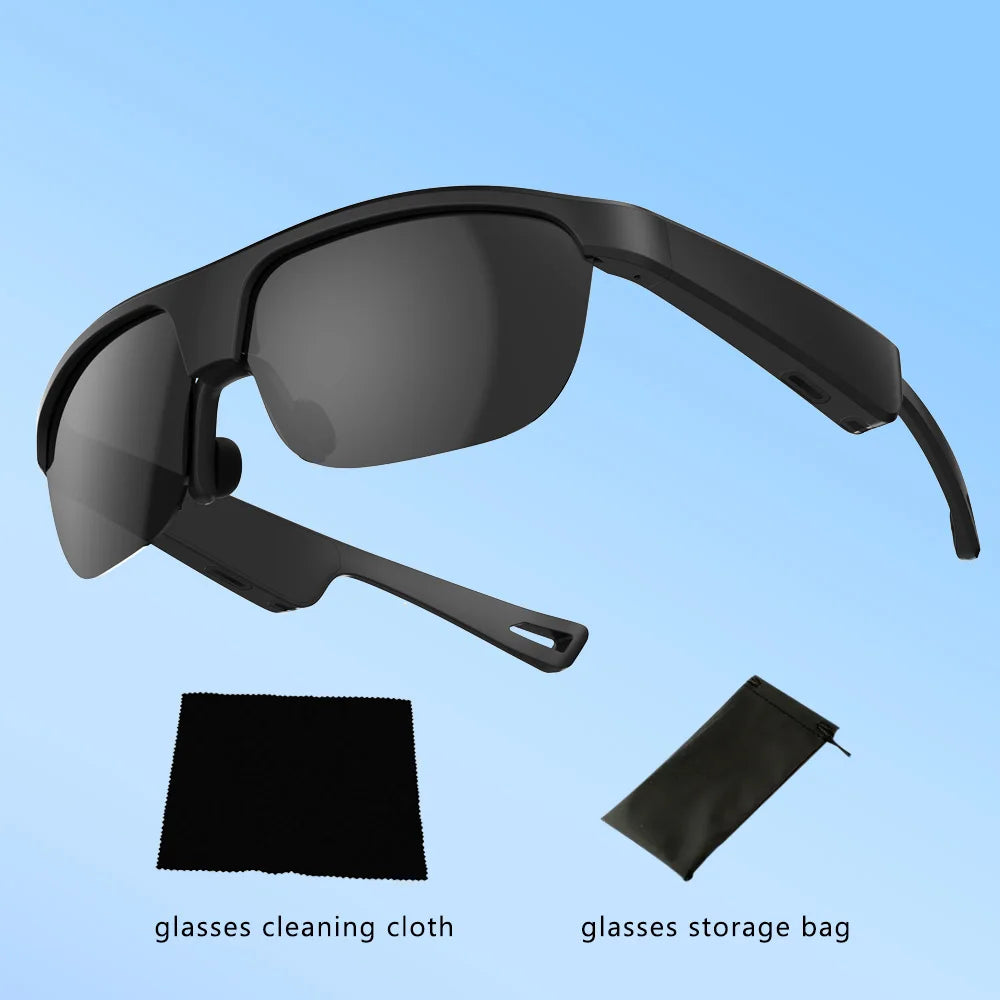 NEW Men Smart Glasses Headphones Wireless Headphones BT 5.0 Sunglasses Outdoor Sports Headphones Call Music Glasses Men