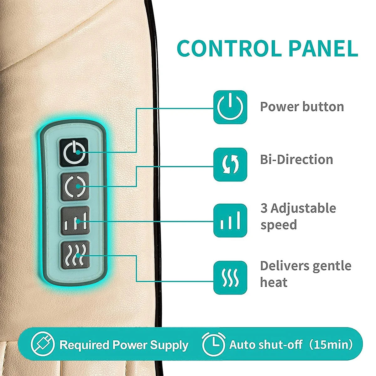 Shiatsu Back Shoulder and Neck Massager 3D Electric Full Body Massager with Heat Deep Tissue Kneading Pillow Massage