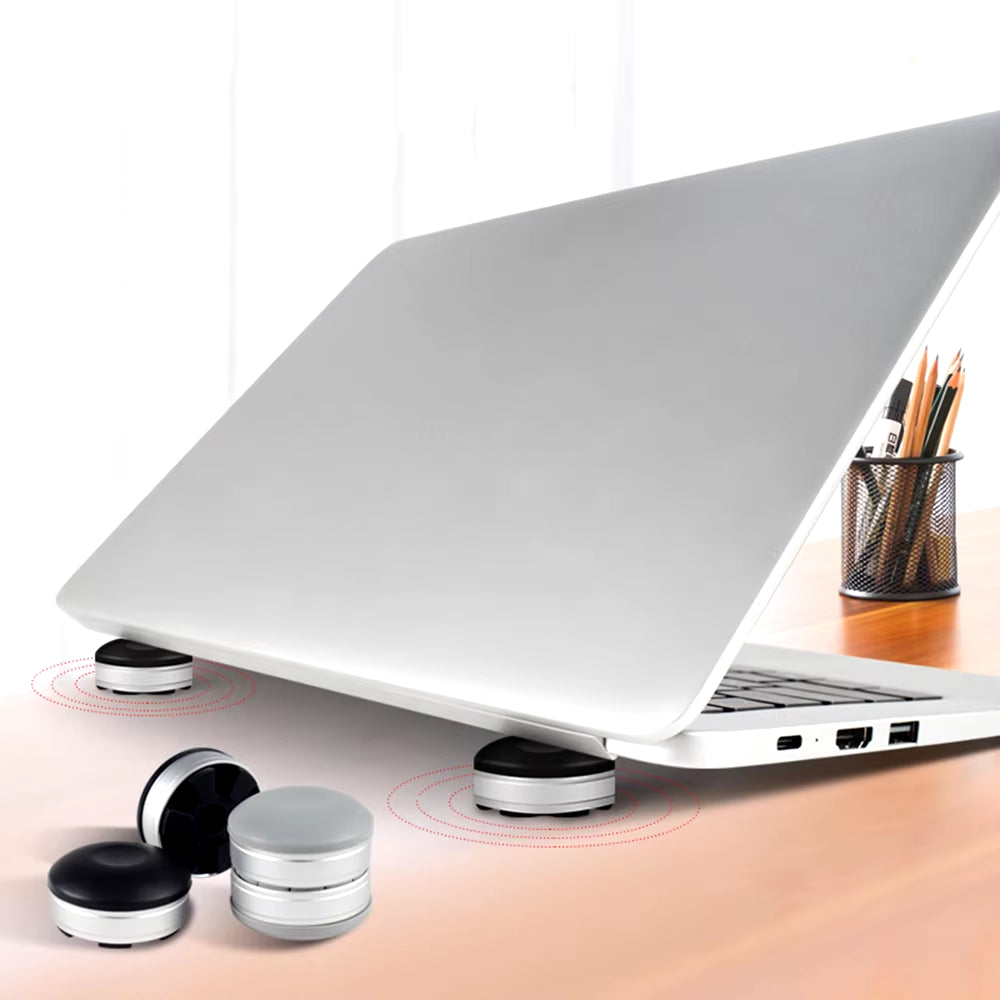 Portable Laptop Stand Mini Laptop Cooling Pad for Macbook Small Invisible Cooler Footpad Anti-Slip Notebook Tablet Stand
