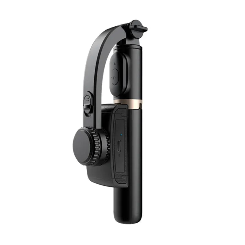 2024 New Gimbal Stabilizer Selfie Stick Wireless Foldable Tripod with Bluetooth Shutter Monopod for IOS Android