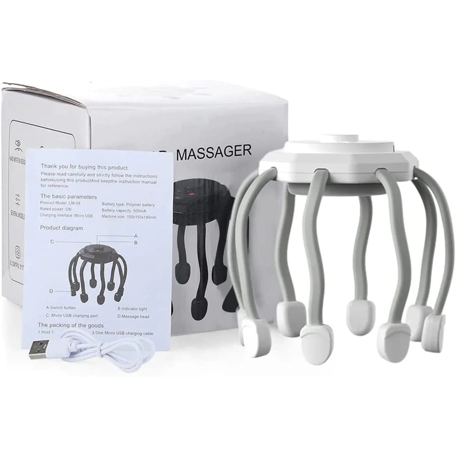 Electric Cordless Scalp Massager 