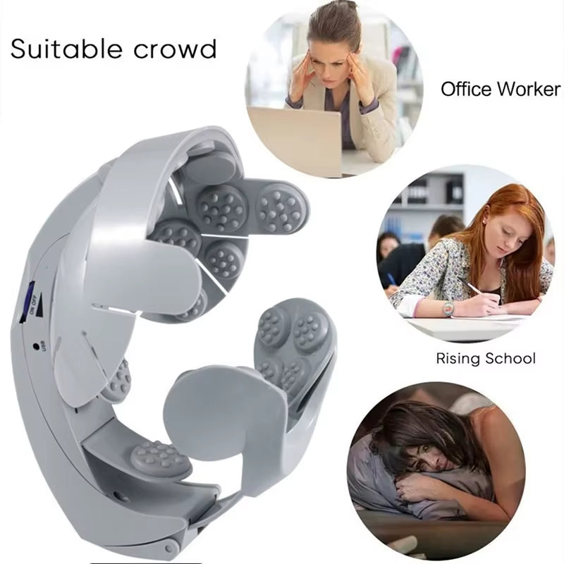 Multifunctional Acupuncture Point Head Massager