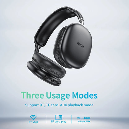 W35 Air Upgrade Wireless Bluetooth 5.3 Music Headphone Mic Hifi Audio Headset Stereo Sound Sport Earphones 40MM Driver 45H