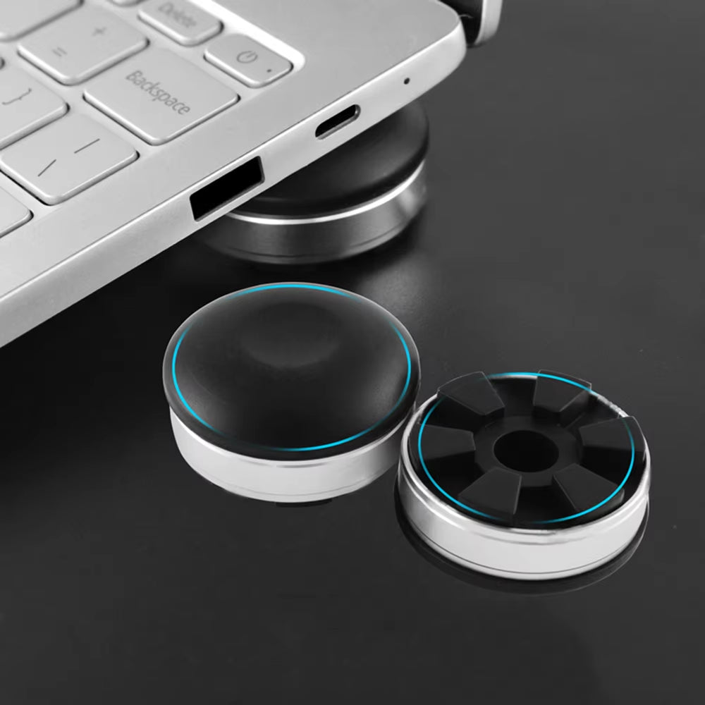 Portable Laptop Stand Mini Laptop Cooling Pad for Macbook Small Invisible Cooler Footpad Anti-Slip Notebook Tablet Stand
