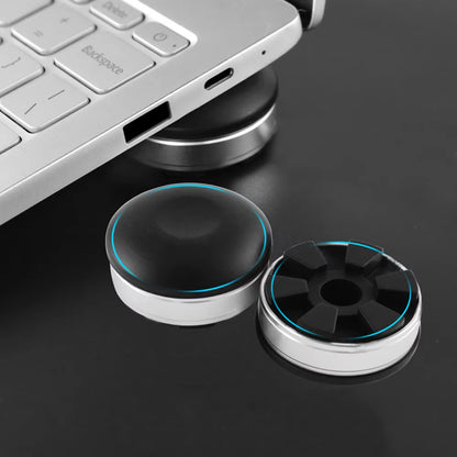 Portable Laptop Stand Mini Laptop Cooling Pad for Macbook Small Invisible Cooler Footpad Anti-Slip Notebook Tablet Stand