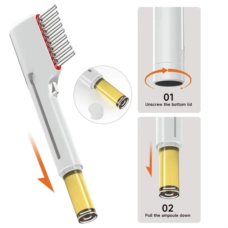  Electric LED Red Light Therapy Massage Comb 