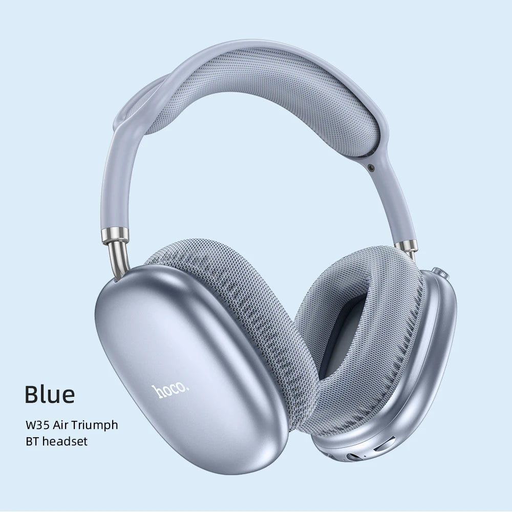 W35 Air Upgrade Wireless Bluetooth 5.3 Music Headphone Mic Hifi Audio Headset Stereo Sound Sport Earphones 40MM Driver 45H