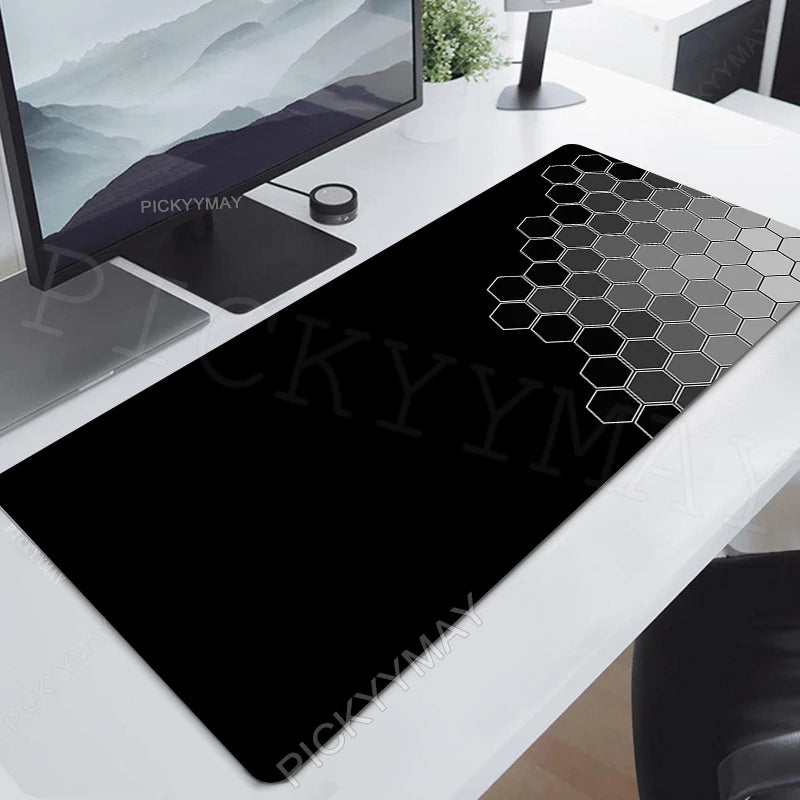 Geometric Mouse Pad Gamer Mousepads Big Gaming Mousepad XXL Mouse Mat Large Keyboard Mat Hexagon Desk Pad for Computer Laptop