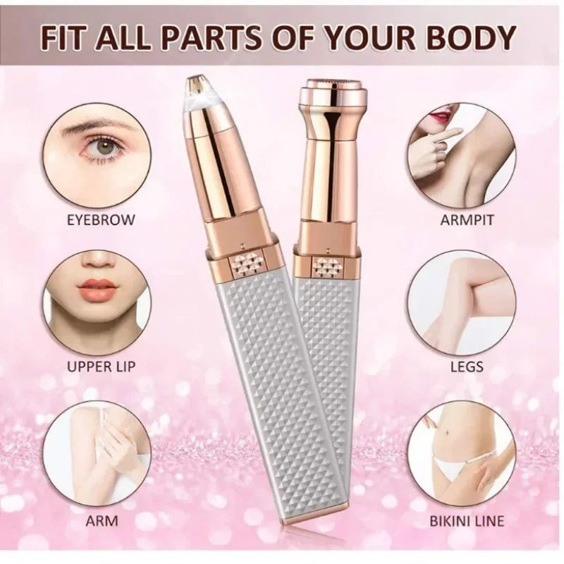 2 in 1 Multifunctional Shaver with LED Light 