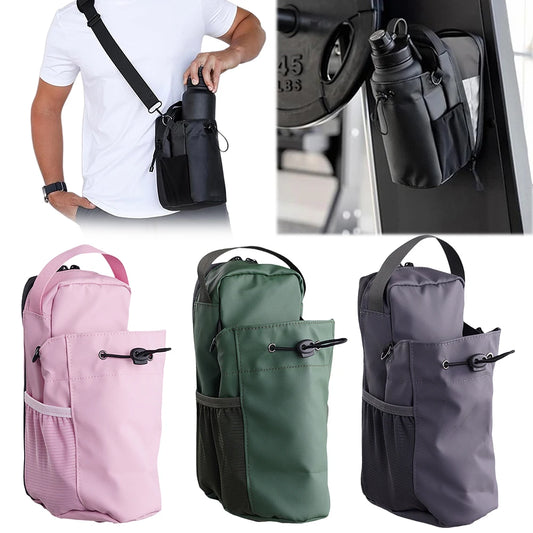 Magnet Water Bottle Pouch Waterproof Fitness Water Cup Bag Large Capacity Portable Travel Sports Bag Travel Fitness Accessories