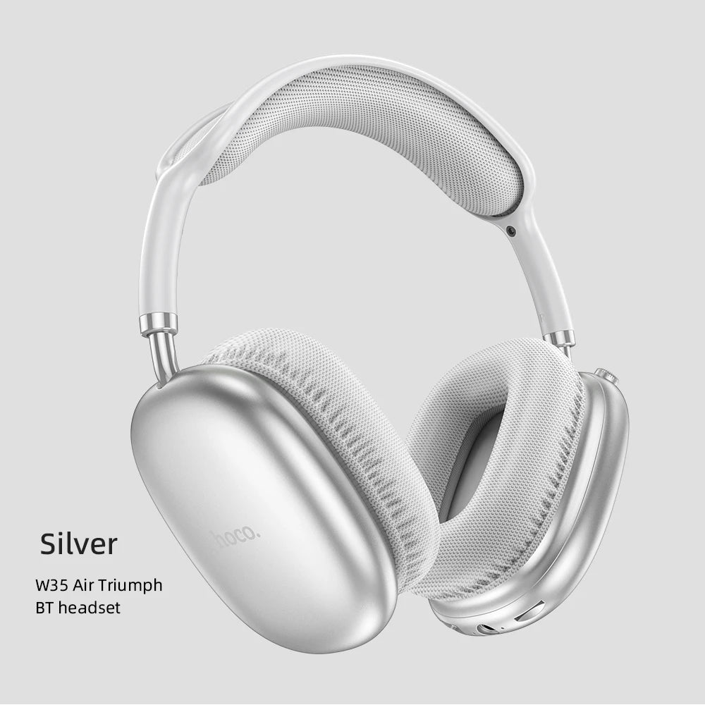 W35 Air Upgrade Wireless Bluetooth 5.3 Music Headphone Mic Hifi Audio Headset Stereo Sound Sport Earphones 40MM Driver 45H