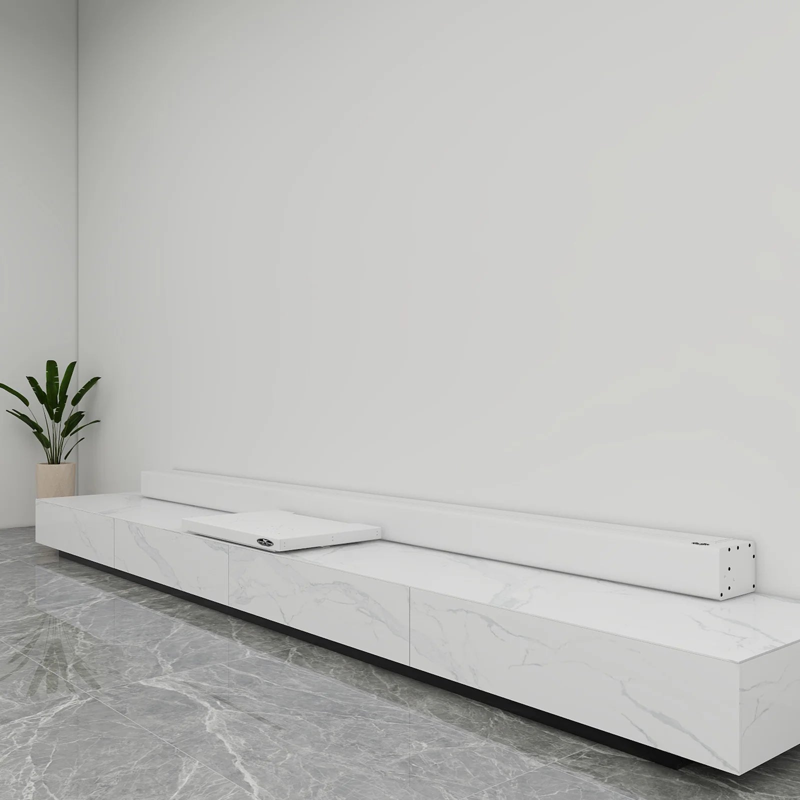 S Pro Motorized Ultra Short Throw Projector Screen and Motorized Platform Combo