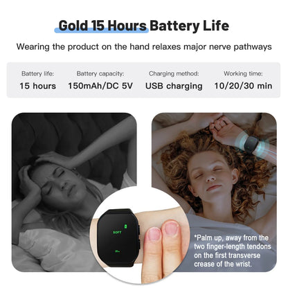 New Ems Intelligent Sleep Device Fast Sleep Rest Hypnosis Insomnia Artifact Wristband Watch Microcurrent Sleep Aid Instrument