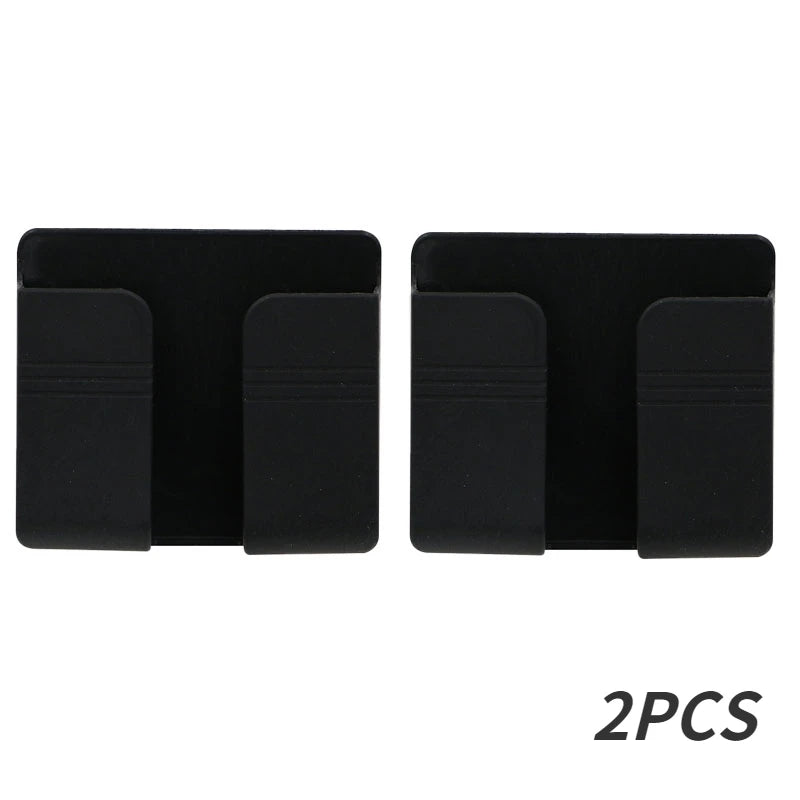 Wall Mobile Phone Holder Plug Phone Charging Stand Remote Control Storage Box Bracket Punch-Free Mounted Organizer Holders