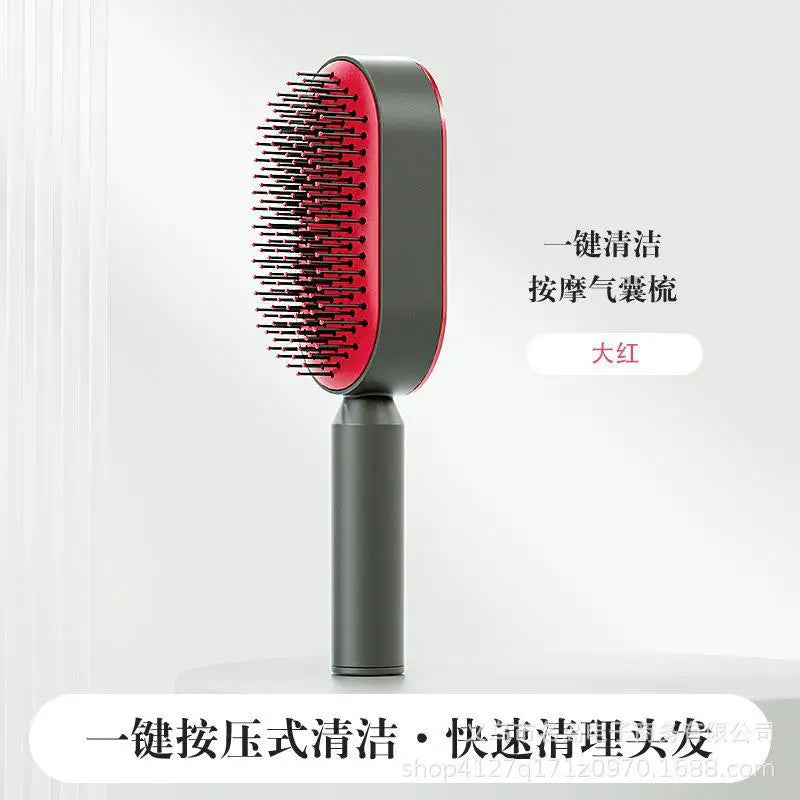 Self-Cleaning Hairbrush for Women 