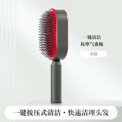 Self-Cleaning Hairbrush for Women 