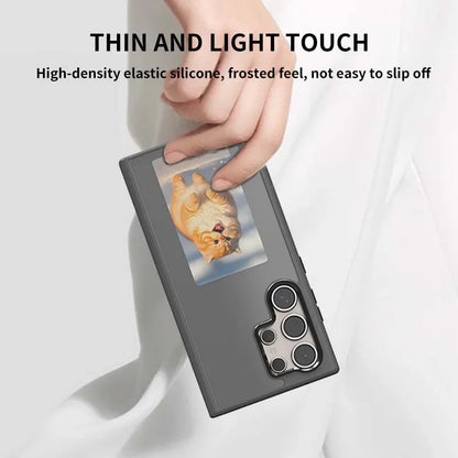 DIY Smart Phone Case for Samsung Galaxy S23 S24 Ultra Four Colors Ink Screen Phone NFC Full Coverage Comprehensive Protection