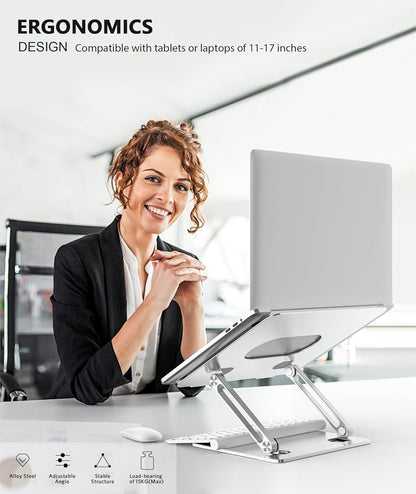 Laptop Stand,  Laptop Holder, Multi-Angle Stand with Heat-Vent to Elevate Laptop, Adjustable Notebook Sand for Laptop (4-17 Inch) Compatible for Macbook Pro/Air, Surface Laptop and so On