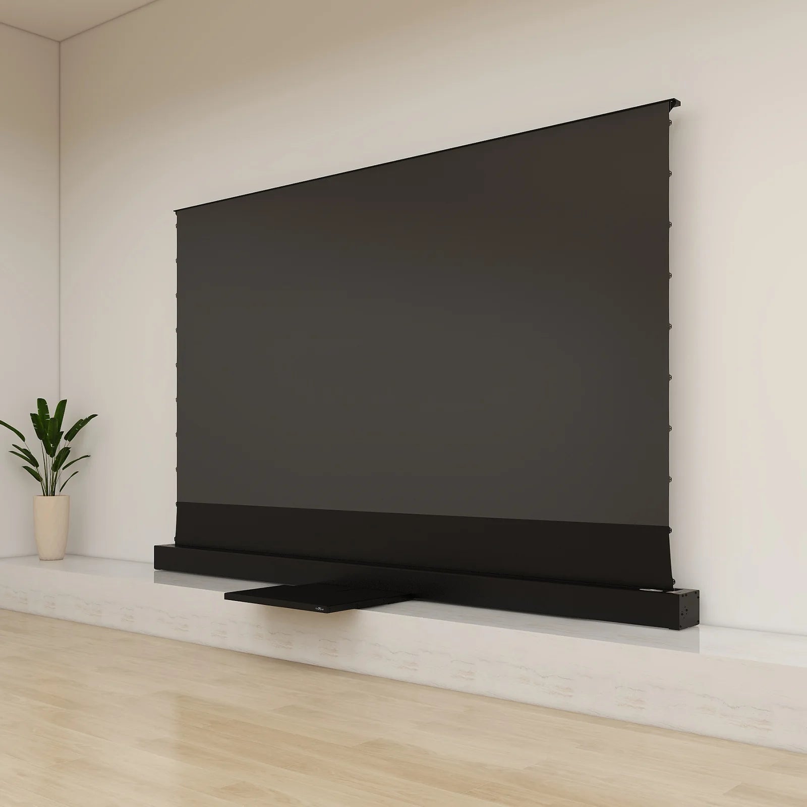 S Pro Motorized Ultra Short Throw Projector Screen and Motorized Platform Combo