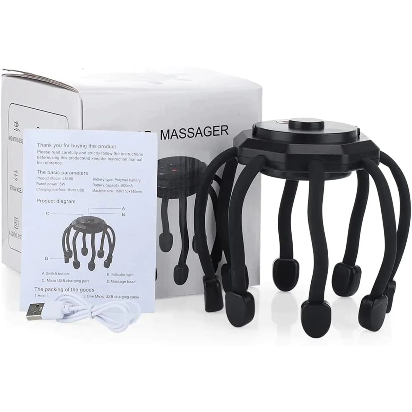 Electric Cordless Scalp Massager 