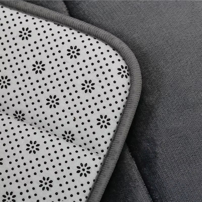 Bathroom Coral Velvet Anti-Skid Mat,Quick Water Absorption,Dry Machine Washing,Toilet Mat,Softcomfortable, Easy Mat Bathroom Use