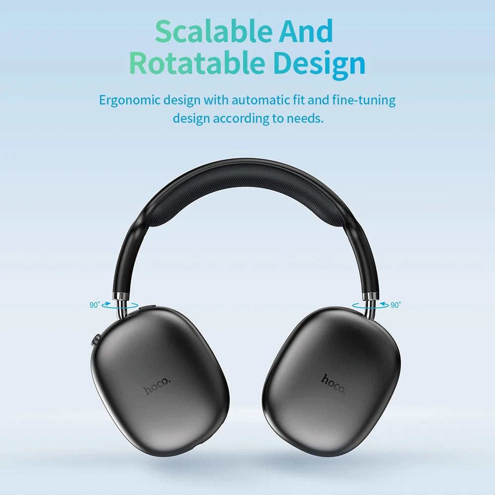 W35 Air Upgrade Wireless Bluetooth 5.3 Music Headphone Mic Hifi Audio Headset Stereo Sound Sport Earphones 40MM Driver 45H