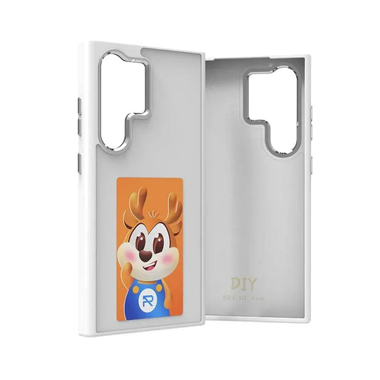 DIY Smart Phone Case for Samsung Galaxy S23 S24 Ultra Four Colors Ink Screen Phone NFC Full Coverage Comprehensive Protection