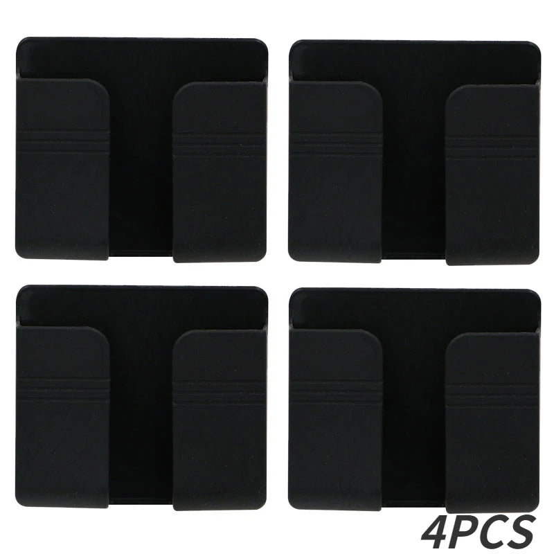 Wall Mobile Phone Holder Plug Phone Charging Stand Remote Control Storage Box Bracket Punch-Free Mounted Organizer Holders