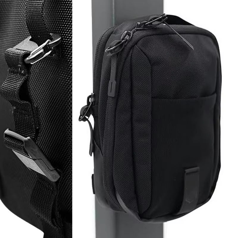 Magnetic Gym Crossbody Bag Sling Chest Bag for Men Women Keep Your Items off the Dirty Gym Floor with Magnetic Attachment