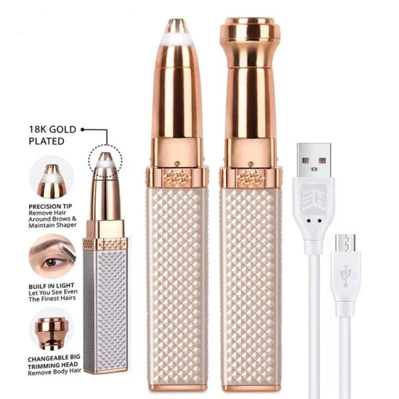 2 in 1 Multifunctional Shaver with LED Light 