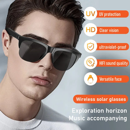 New Arrival Smart Glasses with Wireless Bluetooth Earphones and Anti-Glare Audio Sunglasses TWS Earphones