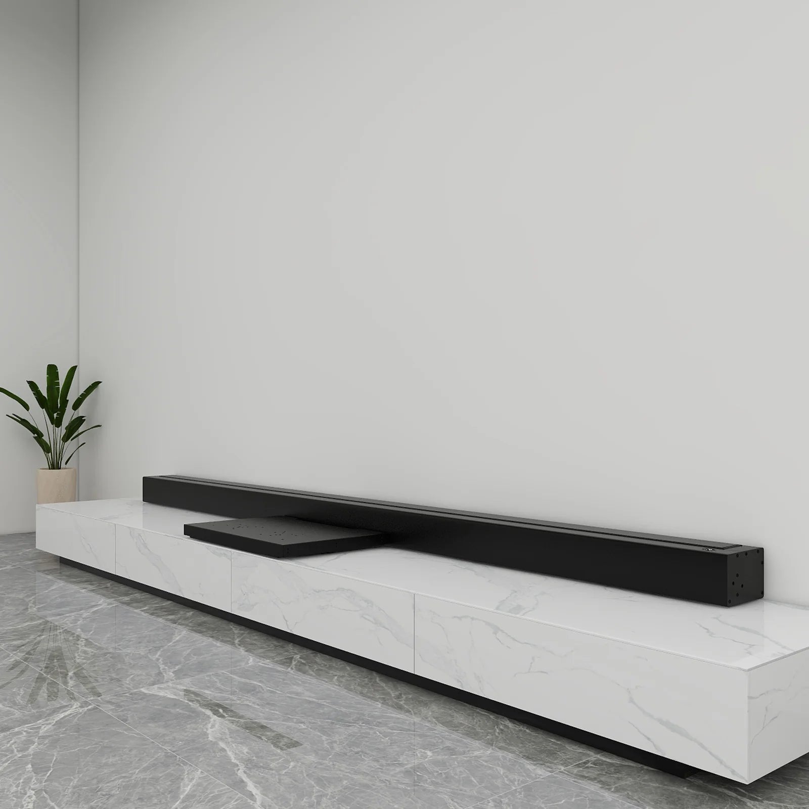 S Pro Motorized Ultra Short Throw Projector Screen and Motorized Platform Combo