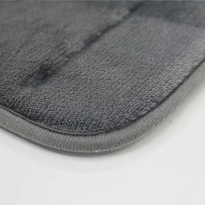 Bathroom Coral Velvet Anti-Skid Mat,Quick Water Absorption,Dry Machine Washing,Toilet Mat,Softcomfortable, Easy Mat Bathroom Use