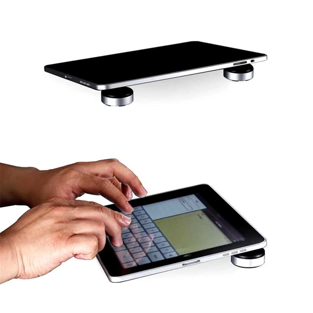 Portable Laptop Stand Mini Laptop Cooling Pad for Macbook Small Invisible Cooler Footpad Anti-Slip Notebook Tablet Stand