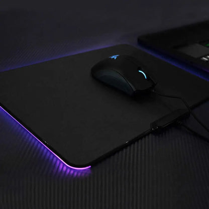 VONETS USB Wired Gaming Mousepad LED RGB Colorful Lighting Mouse Pad Non-Slip Laptop Computer Mice Mat Desk Pad