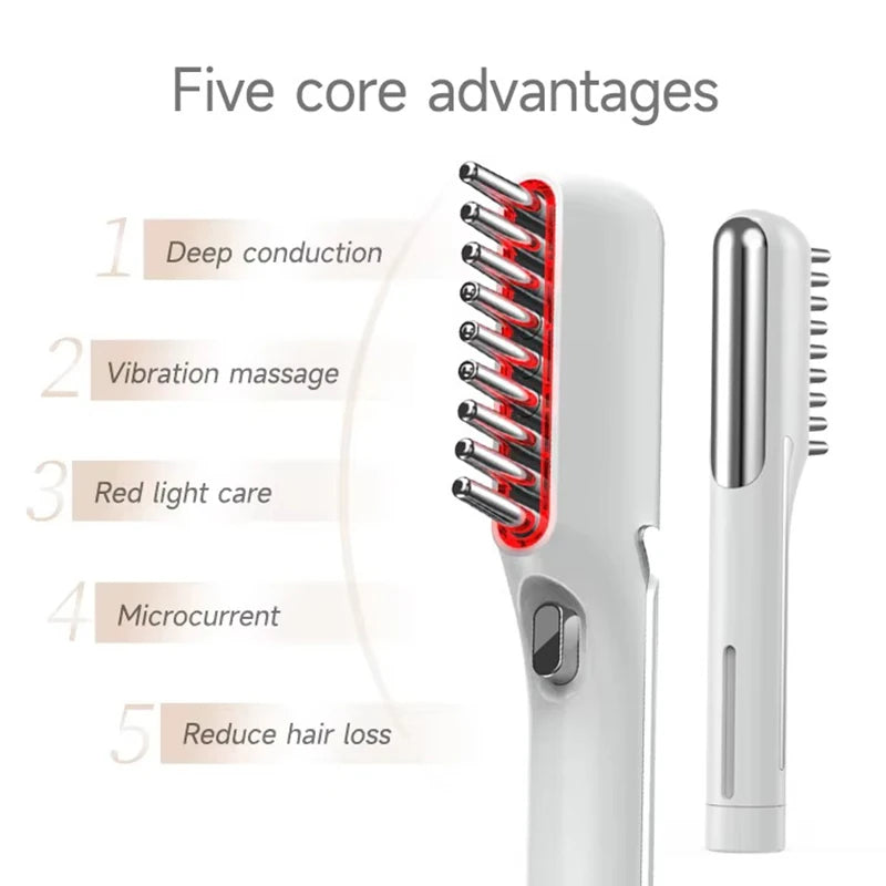  Electric LED Red Light Therapy Massage Comb 