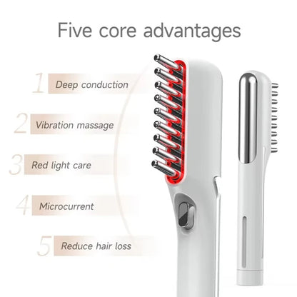  Electric LED Red Light Therapy Massage Comb 