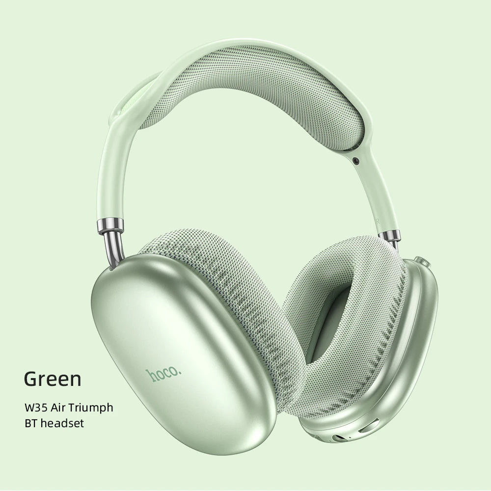 W35 Air Upgrade Wireless Bluetooth 5.3 Music Headphone Mic Hifi Audio Headset Stereo Sound Sport Earphones 40MM Driver 45H