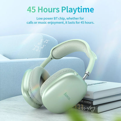 W35 Air Upgrade Wireless Bluetooth 5.3 Music Headphone Mic Hifi Audio Headset Stereo Sound Sport Earphones 40MM Driver 45H