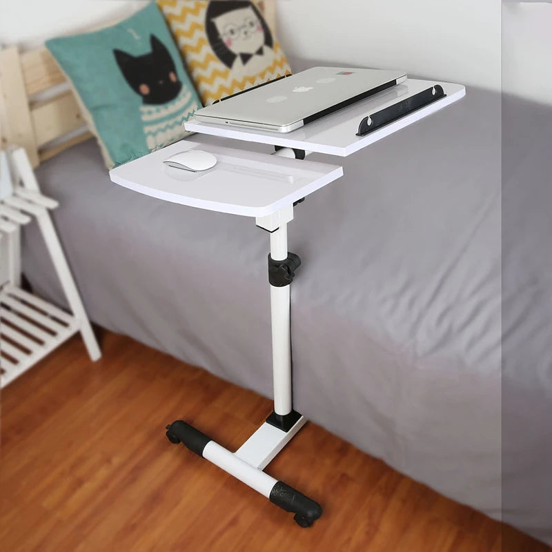 Folding Computer Mobile Lift Desk Study Table Height Adjustable Computer Desk Lap Bed Tray Scrivania Standing Furniture Bed Desk