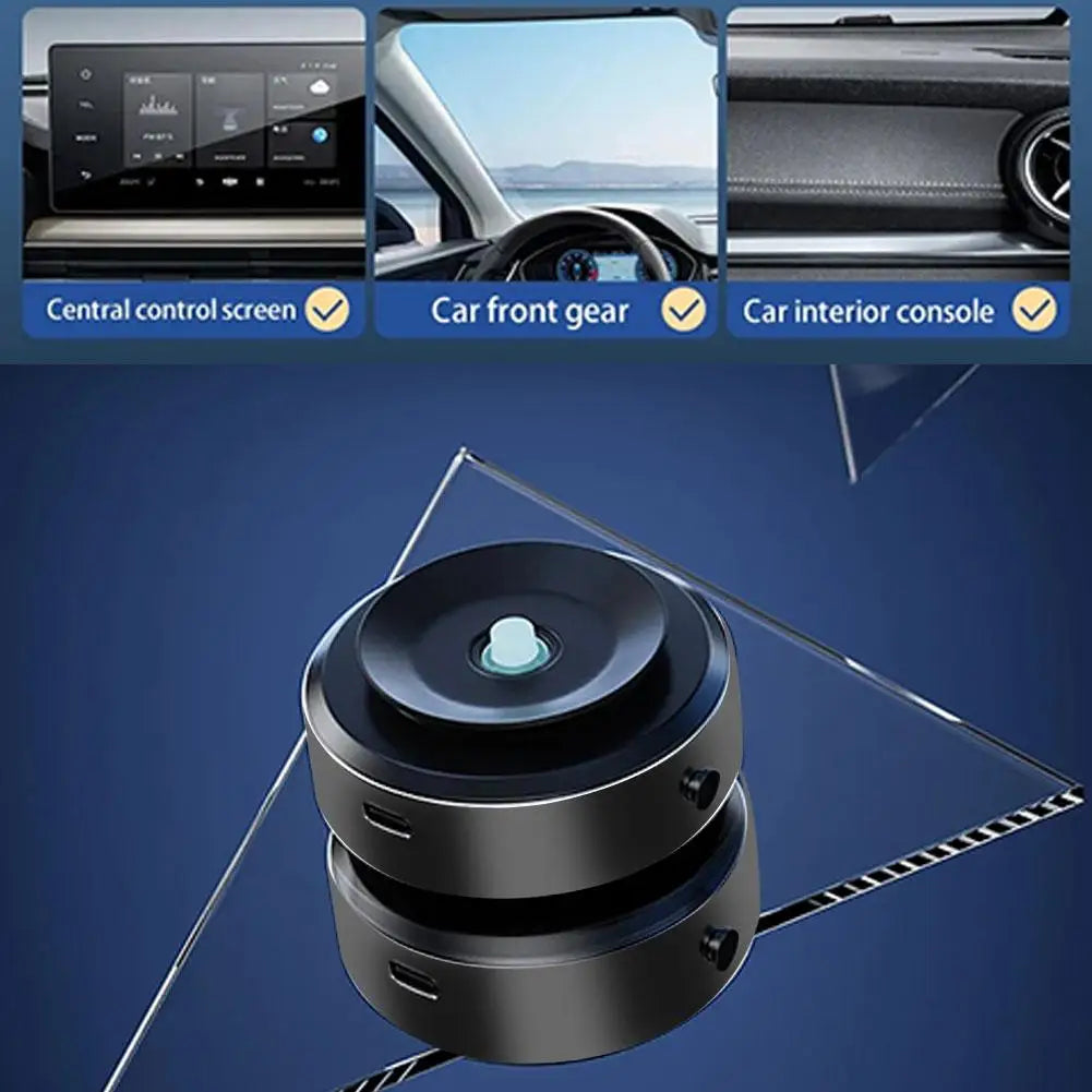 Intelligent Mobile Phone Holder Double-Sided Car Mount Magnetic  Adsorption Bracket Vacuum Adsorption Stable for Phone