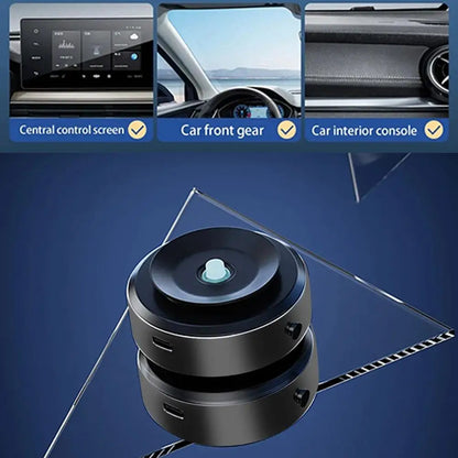 Intelligent Mobile Phone Holder Double-Sided Car Mount Magnetic  Adsorption Bracket Vacuum Adsorption Stable for Phone