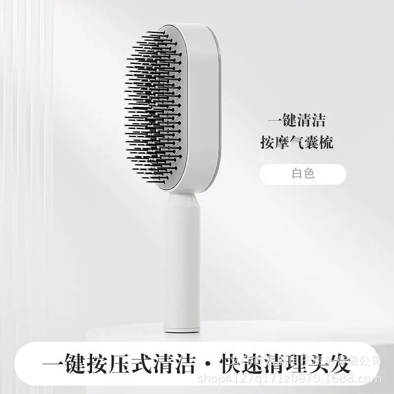Self-Cleaning Hairbrush for Women 